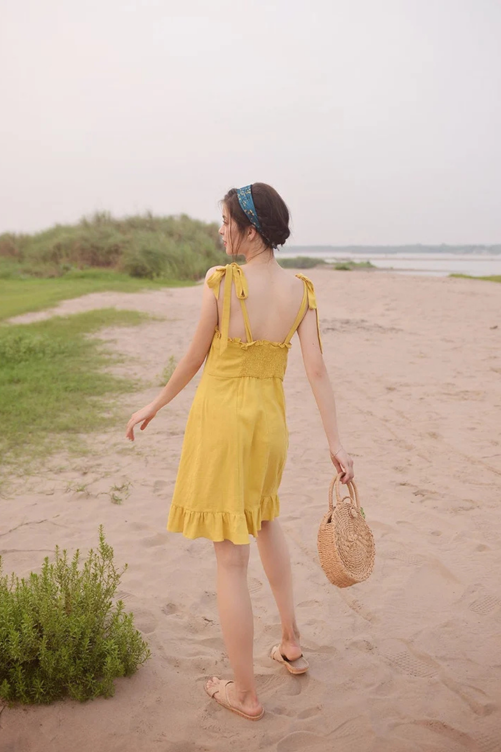Linen Summer Dress for Women - Soft Cotton Dress - Organic Cotton - Natural Fabric