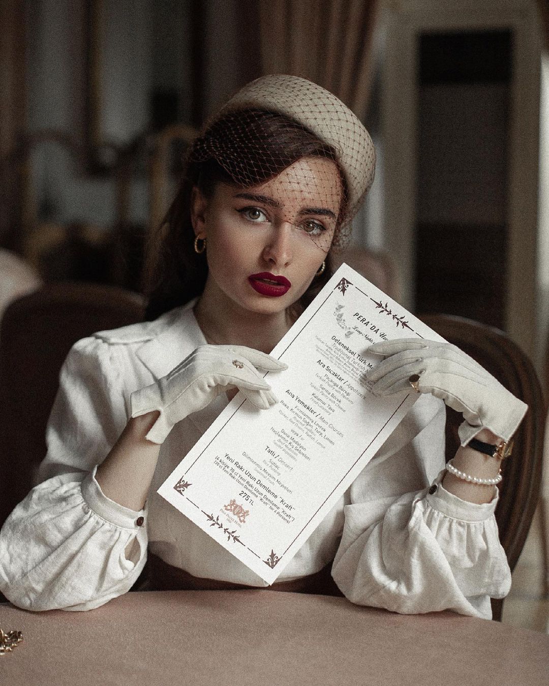 1940s Inspired Linen Blouse