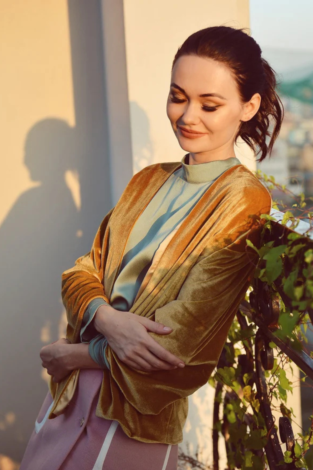 Women Cardigan Jacket - Fall Velvet Cardigan - Long Sleeve Jacket