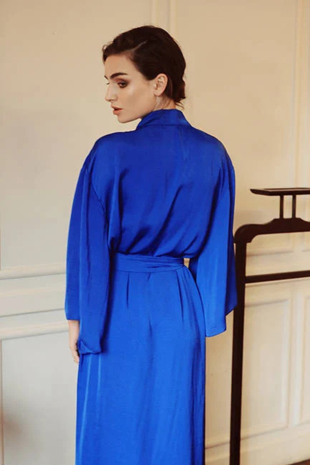 Long Silk Kimono Robe