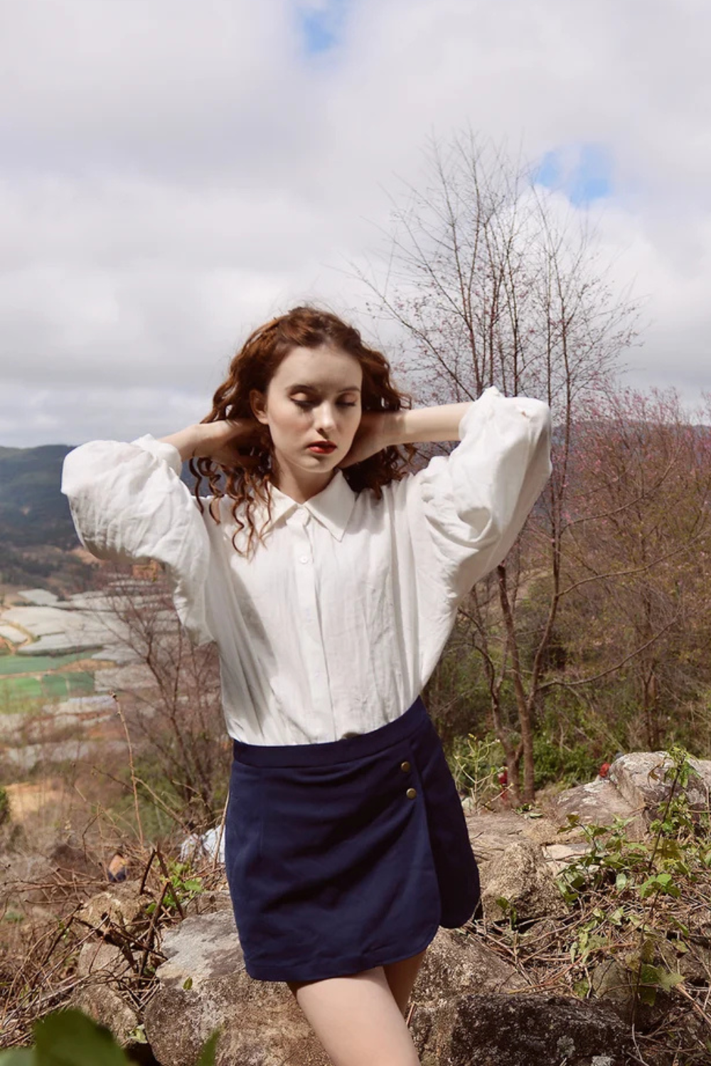 Women Linen Cotton Shirt