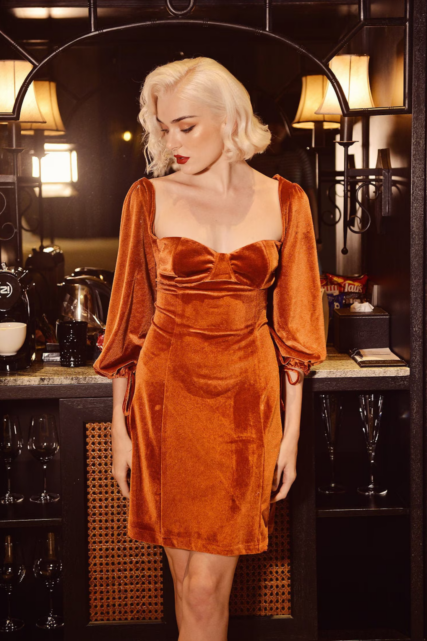 CARMEN Velvet Mini Dress