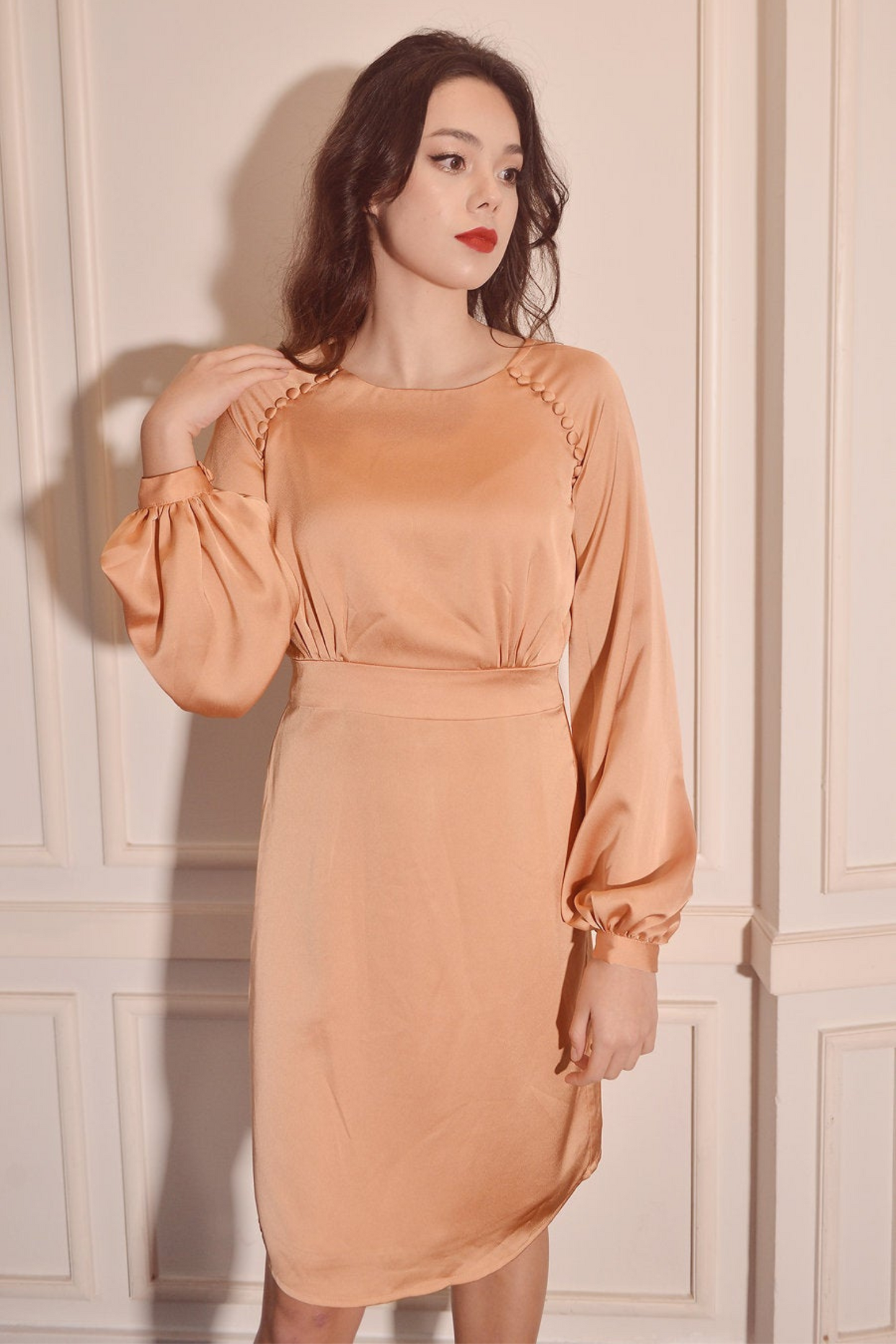 KIKI Short Silk Dress