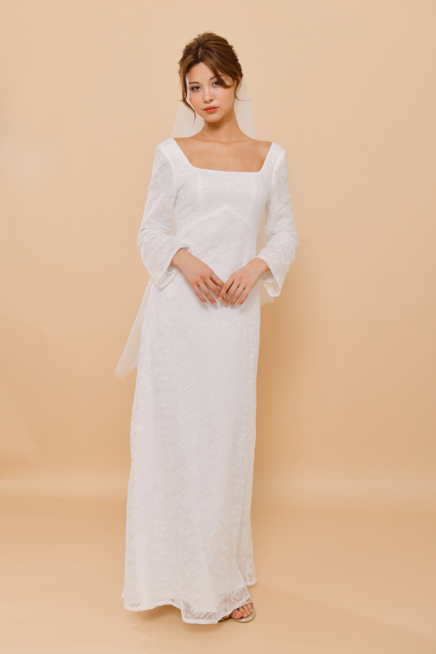 KERRY Lace Bell Sleeve Wedding Dress