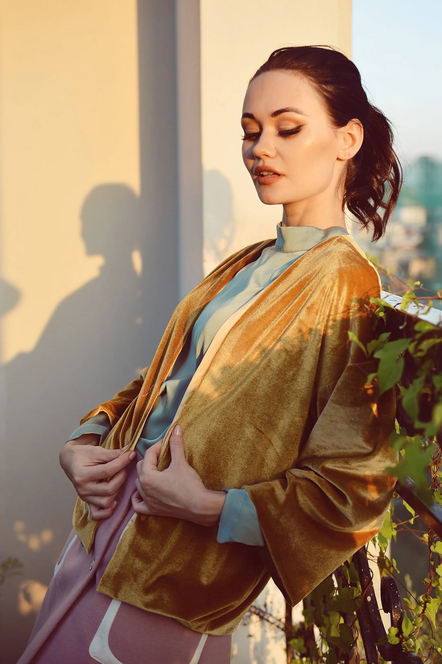 AMANDA Velvet Fall Cardigan