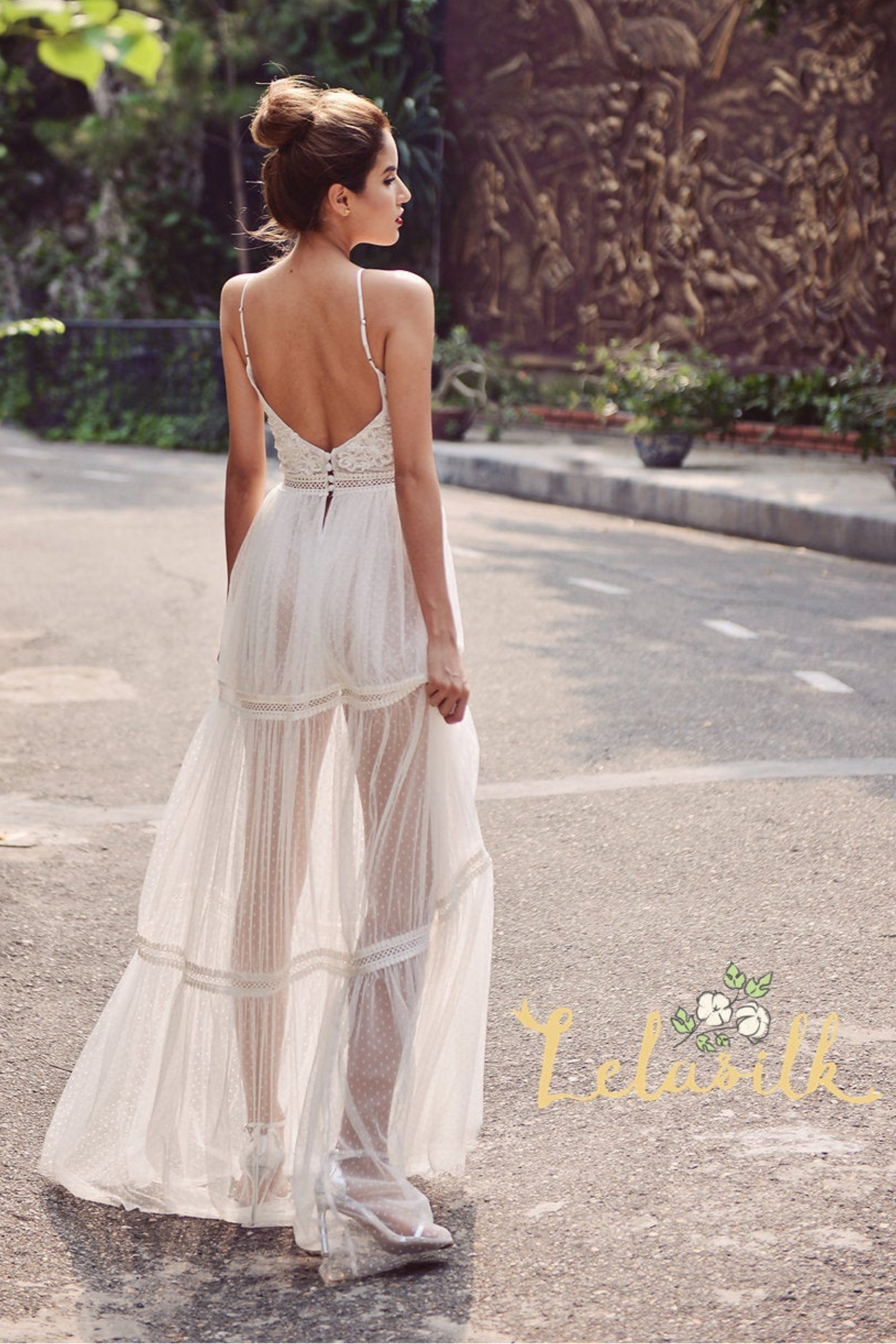 KIARA Embellished Low-Back Bridal Gown