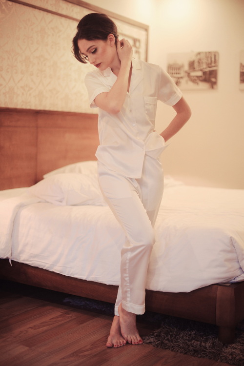 100% Natural Silk PJs - Women Pyjamas Sets - Natural Silk Sleepwear - Mulberry Silk Loungewear