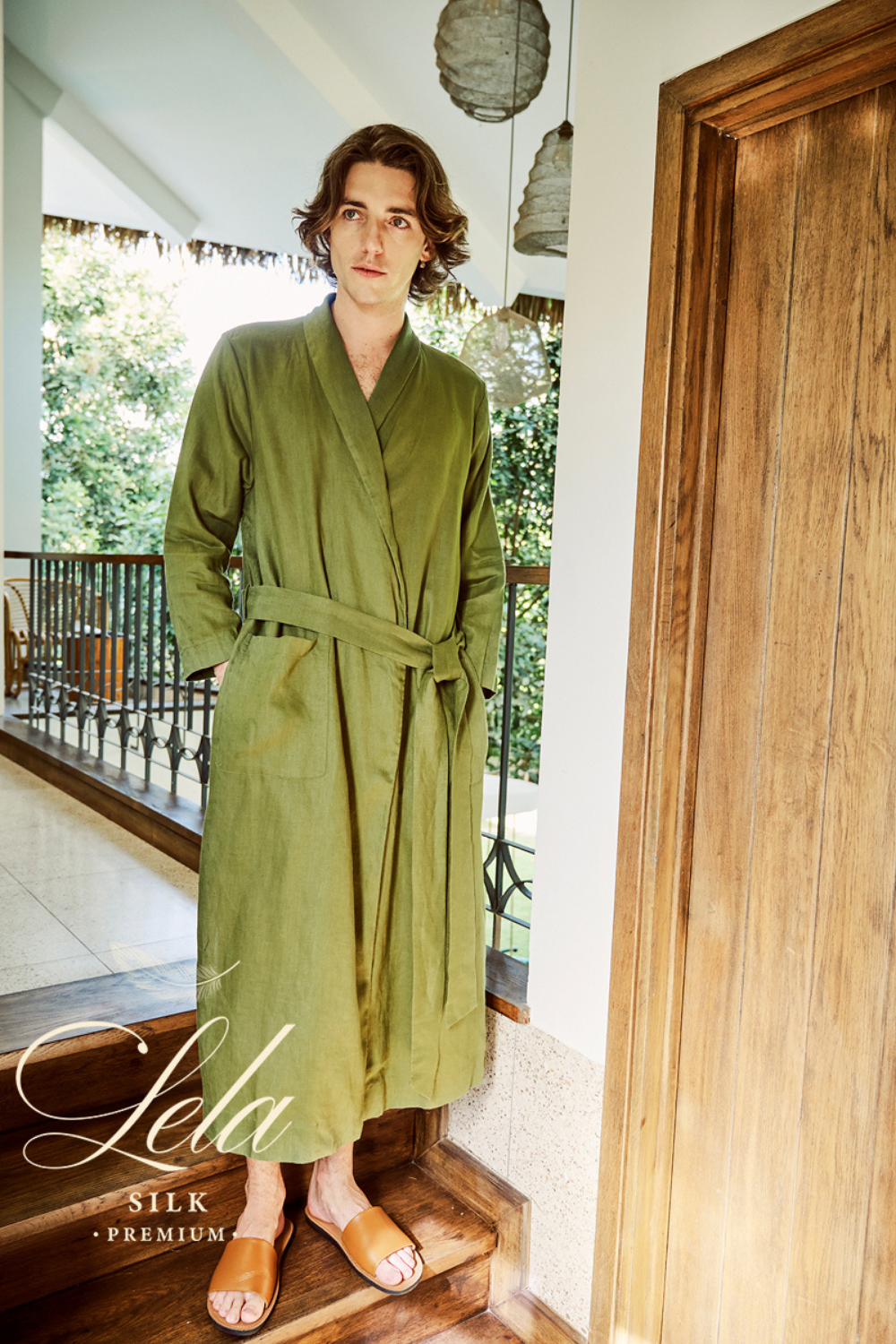 Luxury Silk Kimono Robe for Men
