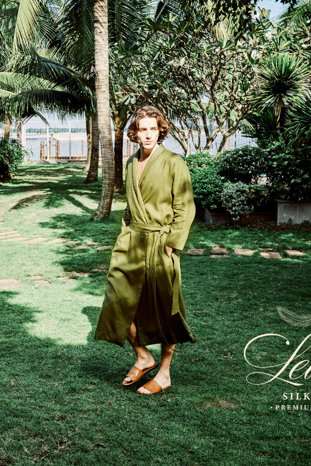 Luxury Silk Kimono Robe for Men