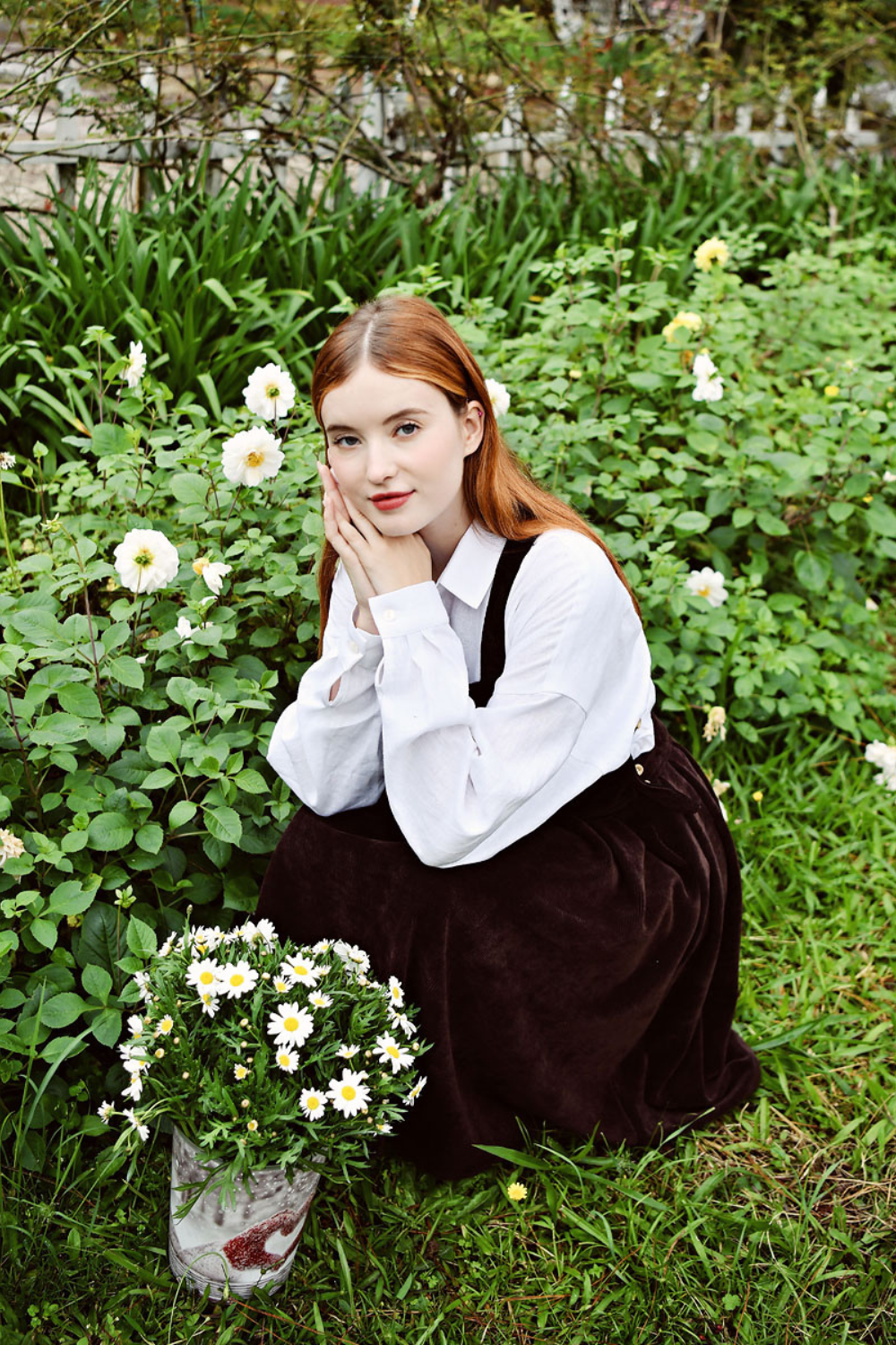 Corduroy Pinafore Dress for Women, Cottagecore Overall Dress