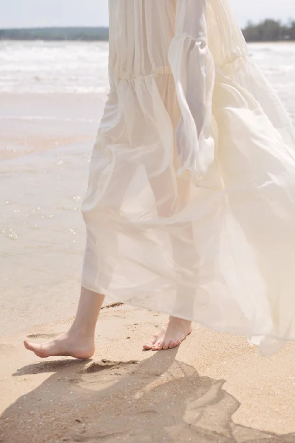 Maternity Sheer Gown - Silk Peignoir - Sheer Robe for Women - Sheer Silk Robe
