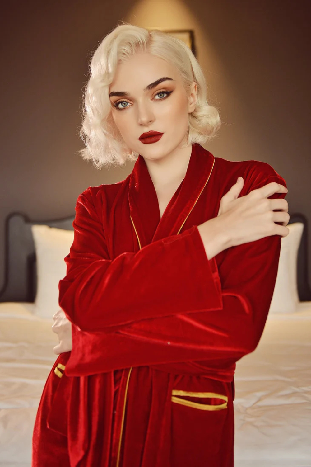 Women Velvet Robe - Velvet NightGown - Christmas Gift for Her