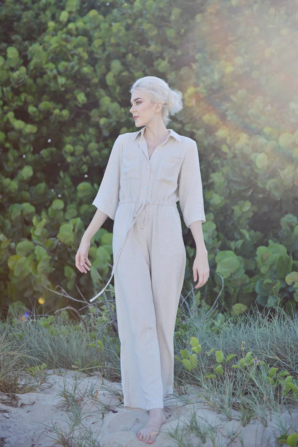 Organic Cotton Linen Jumpsuit