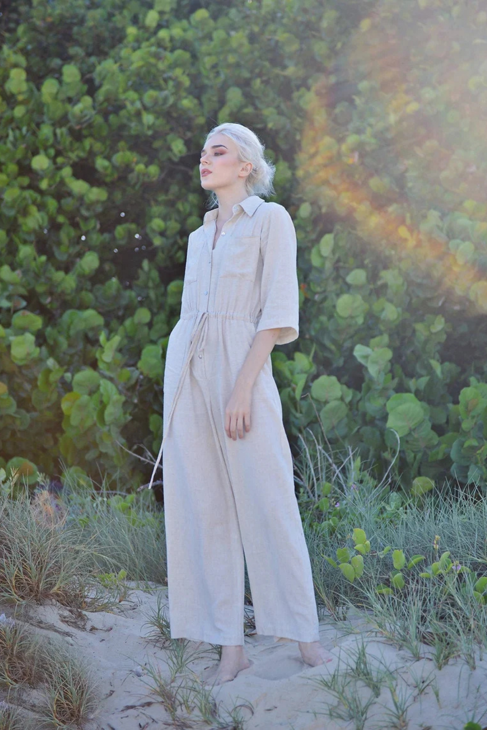 Organic Cotton Linen Jumpsuit