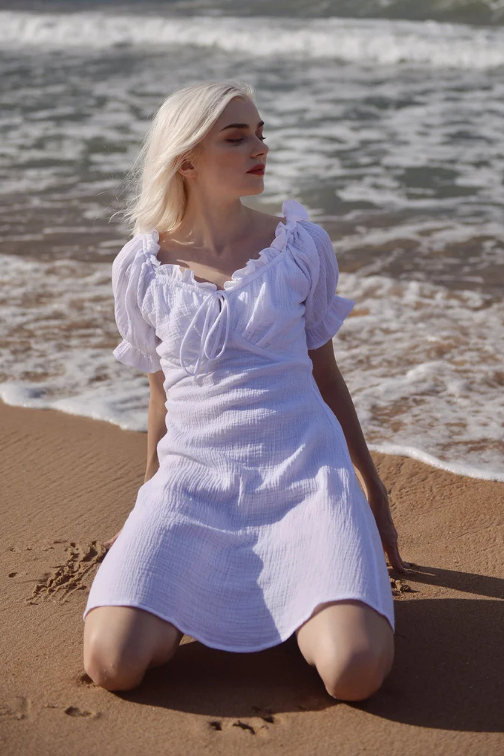 White Cotton Sundress