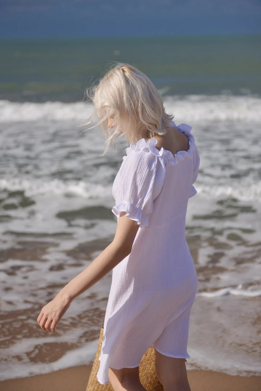 White Cotton Sundress