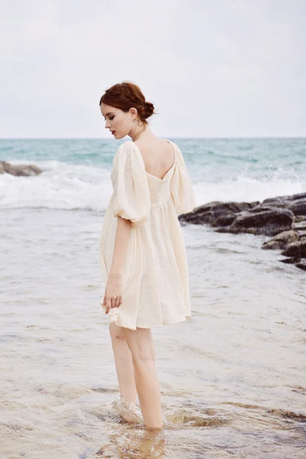 Linen Gauze Babydoll Dress