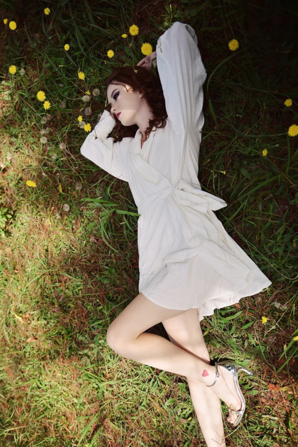 Short Linen Organic Cotton Robe