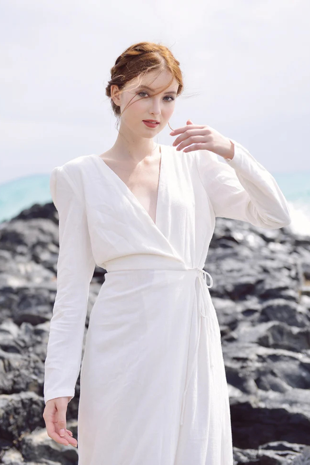 Wrap Linen Organic Cotton Dress