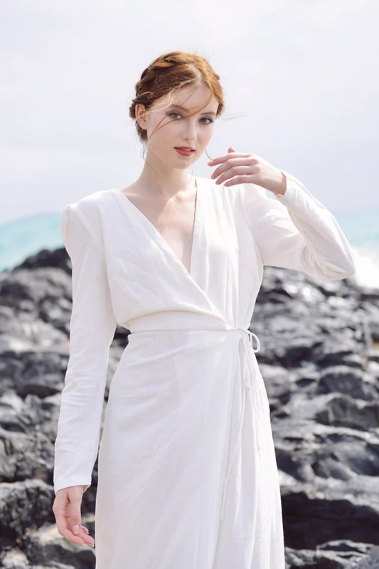 Wrap Linen Organic Cotton Dress