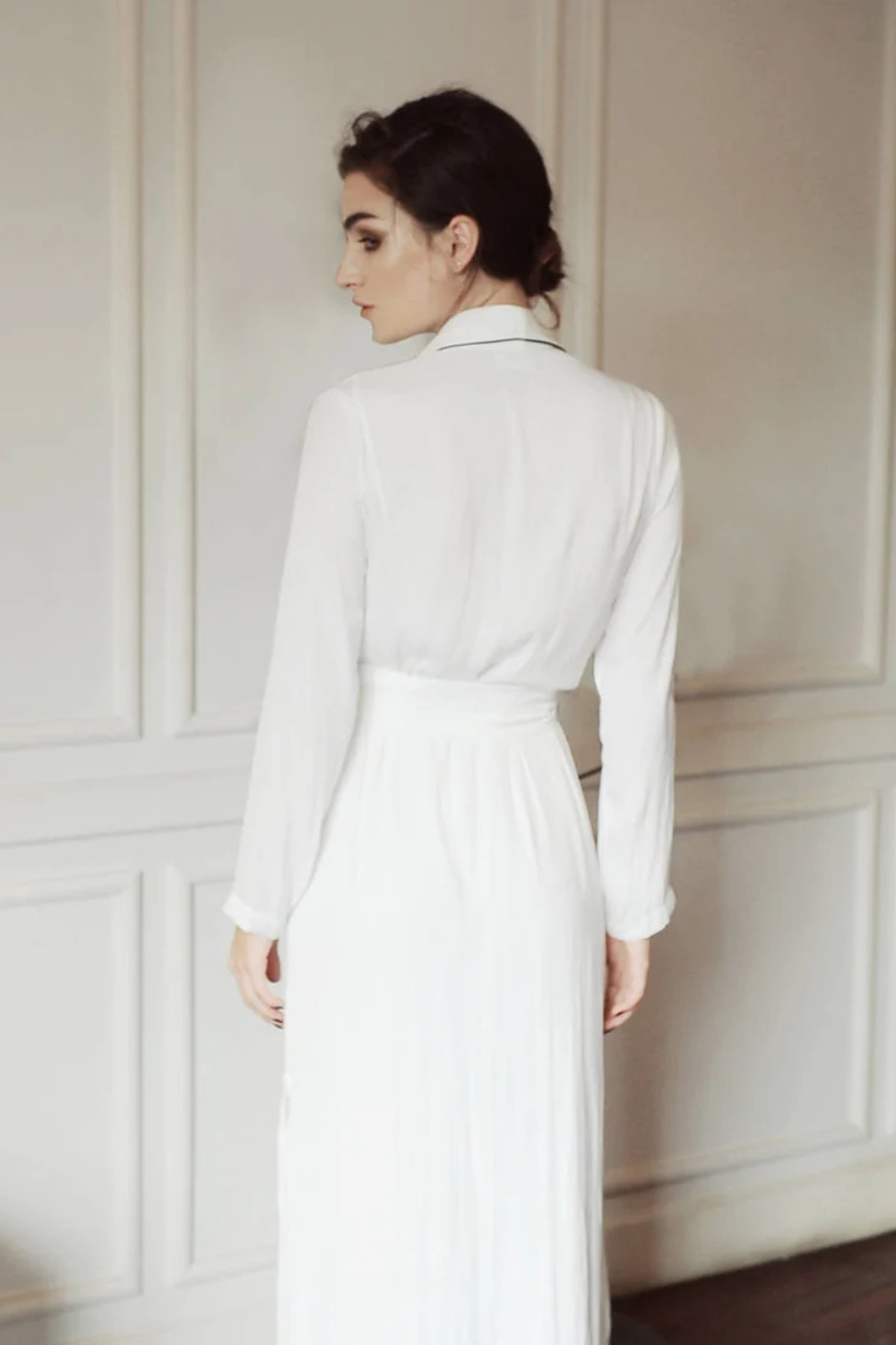 Women Long Silk Robe