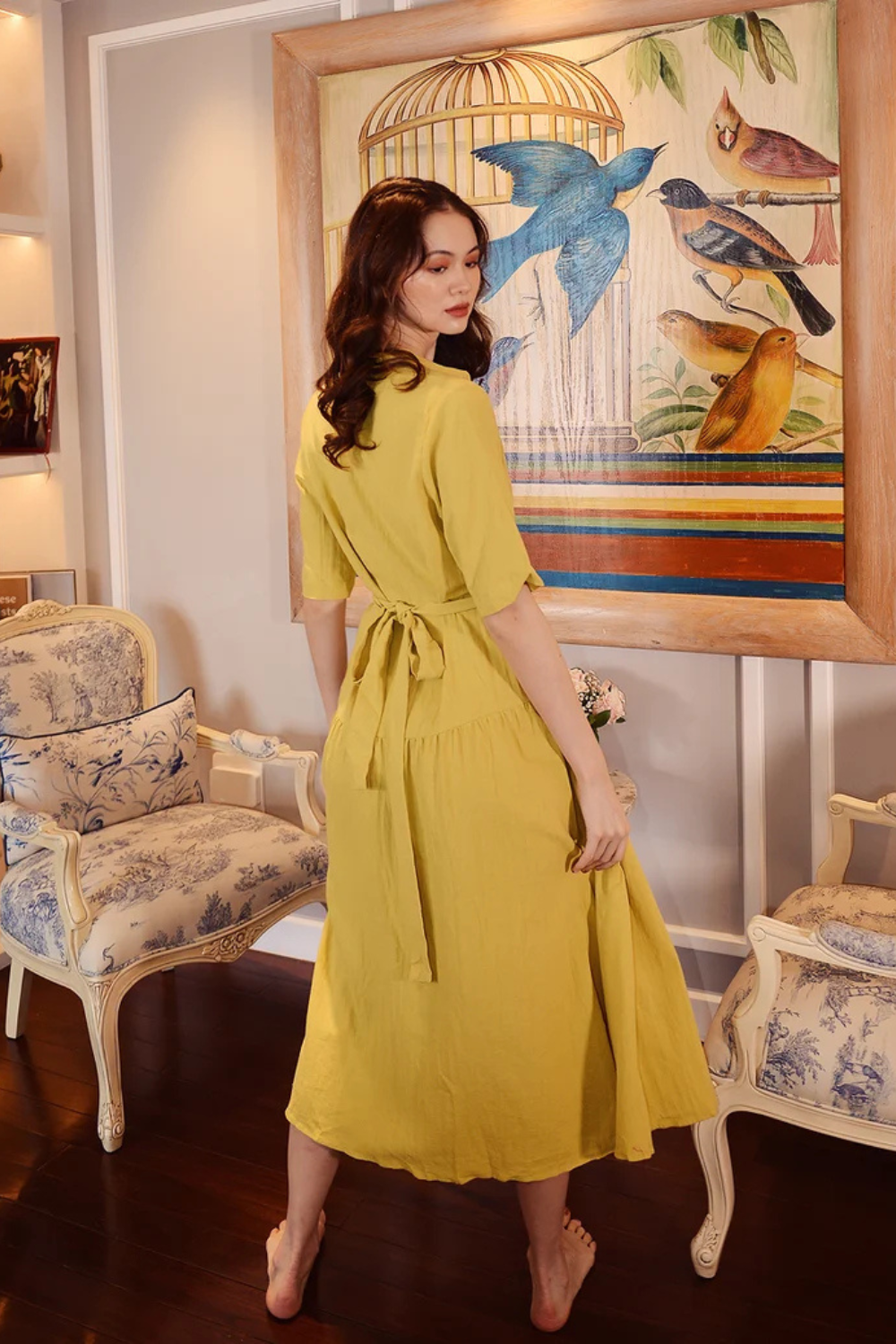 Linen Midi Dress