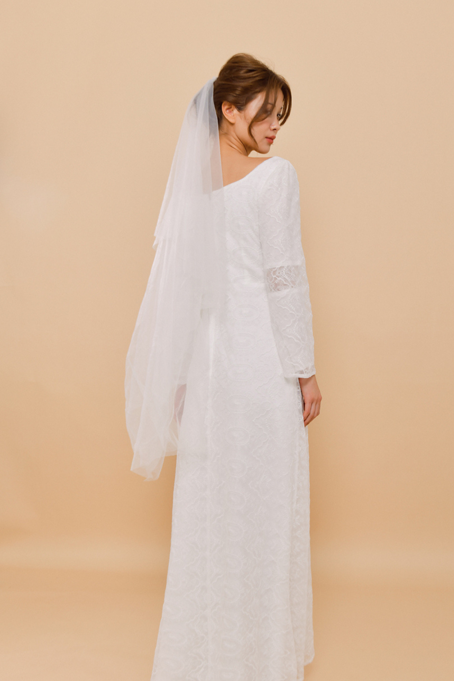 KERRY Lace Bell Sleeve Wedding Dress