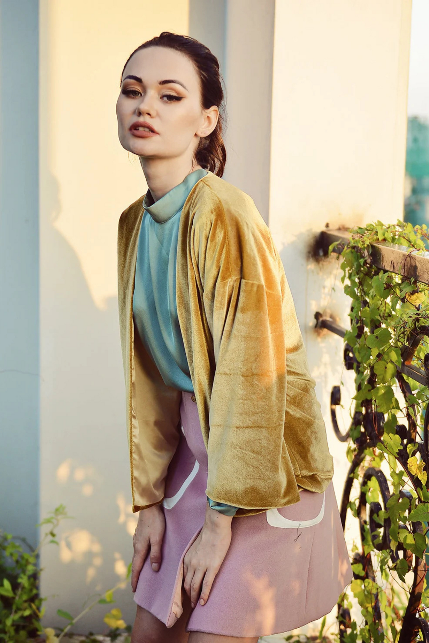 AMANDA Velvet Fall Cardigan