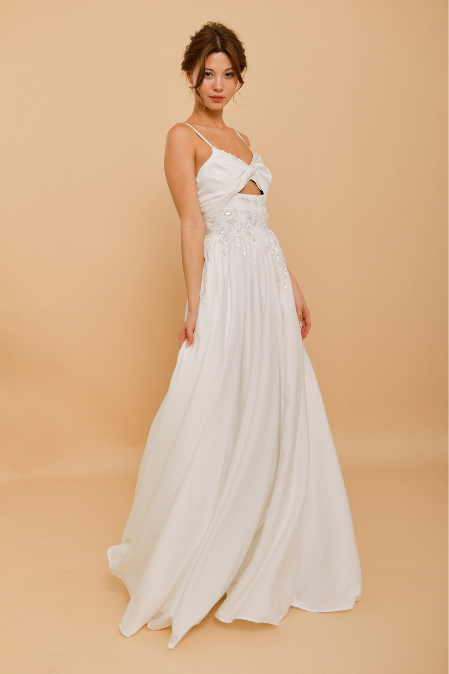 DAYA Twisted-Bodice Bridal Gown