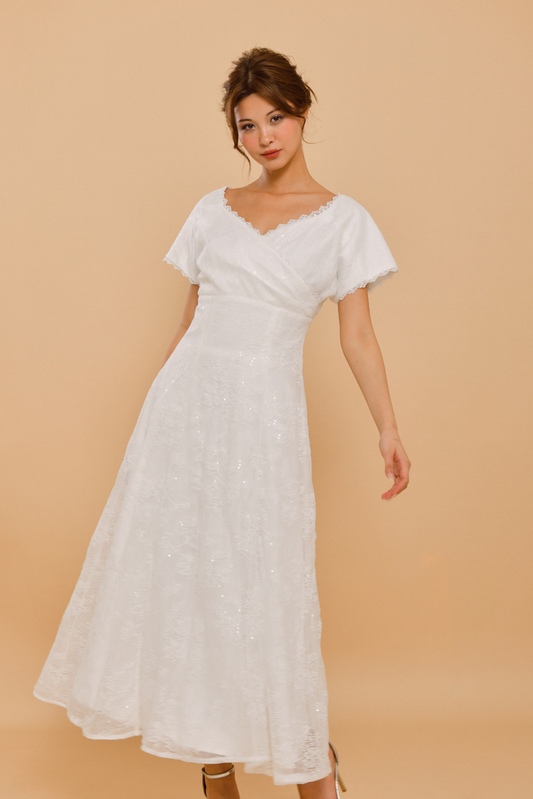 MONIQUE Midi Lace Wedding Dress