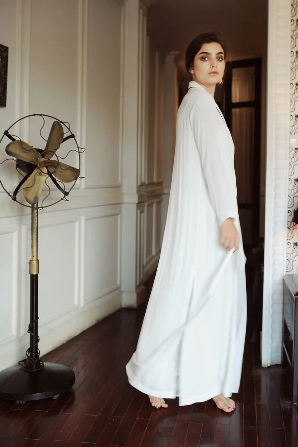 Women Long Silk Robe