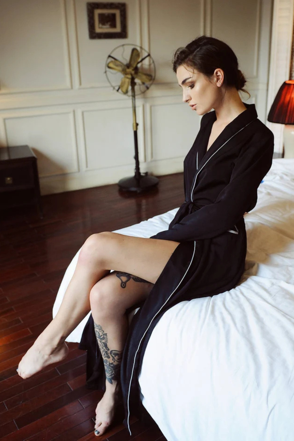 Women Long Silk Robe