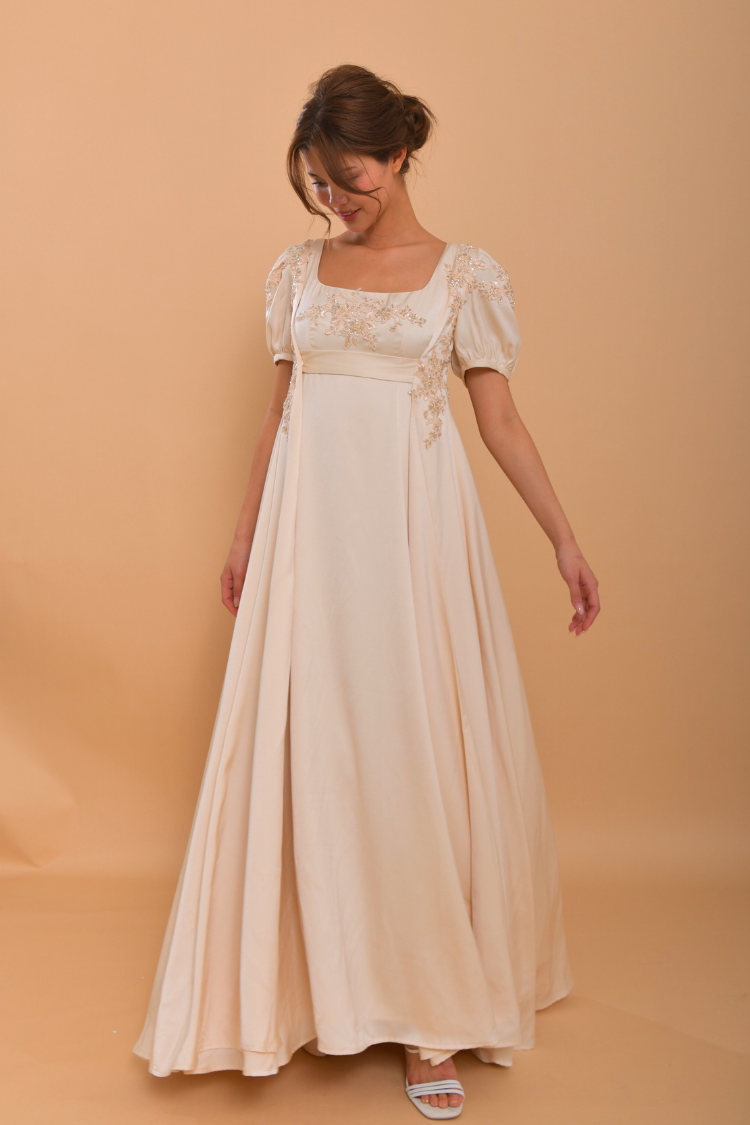 MICARAH Regency Silk Wedding Gown