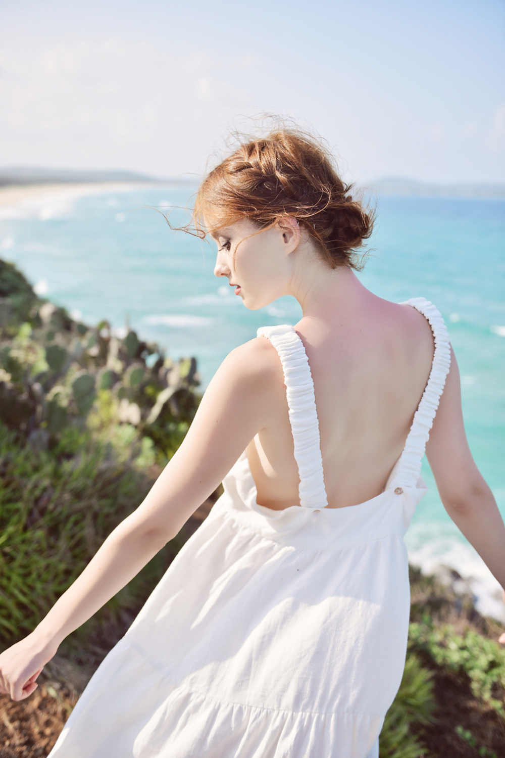 Whimsical Cotton Linen Maxi Dress