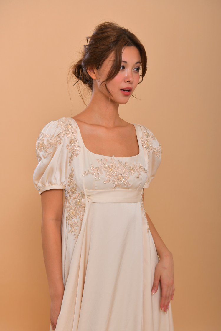 MICARAH Regency Silk Wedding Gown