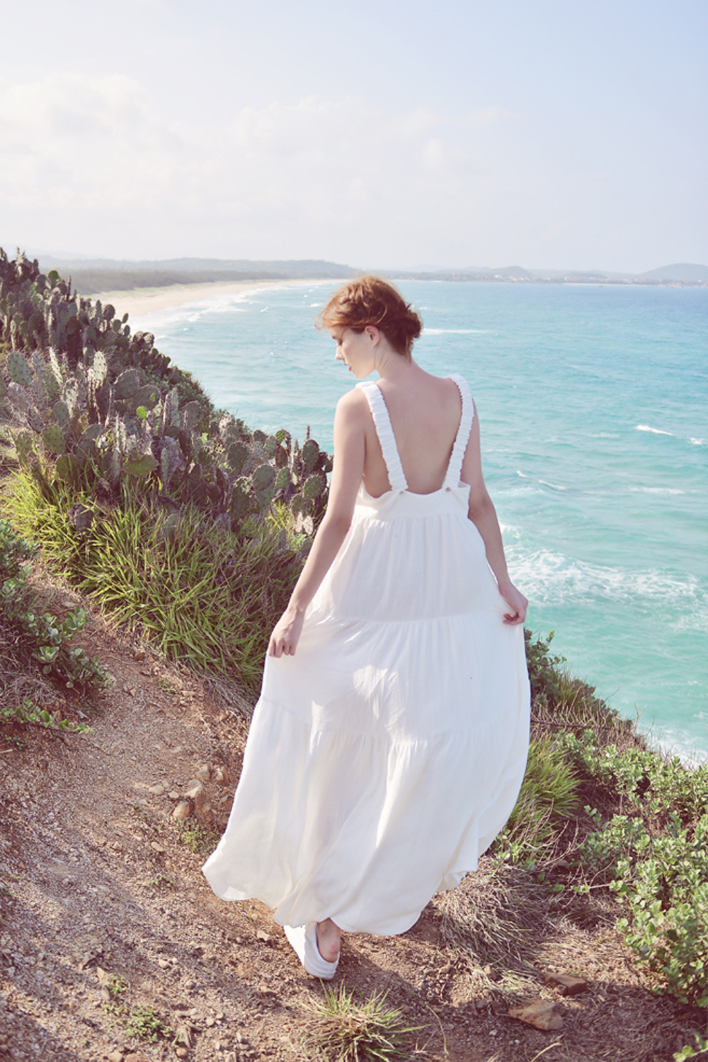 Whimsical Cotton Linen Maxi Dress