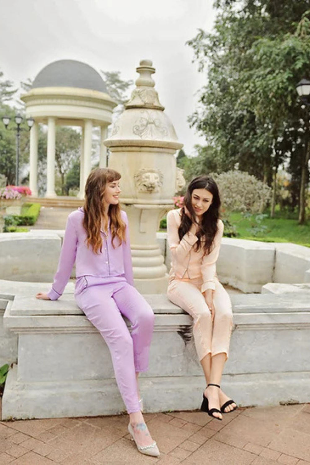 Women Long Silk Pajamas - Women Silk LoungeWear-  Women Silk PJs - Warm Winter Pajamas