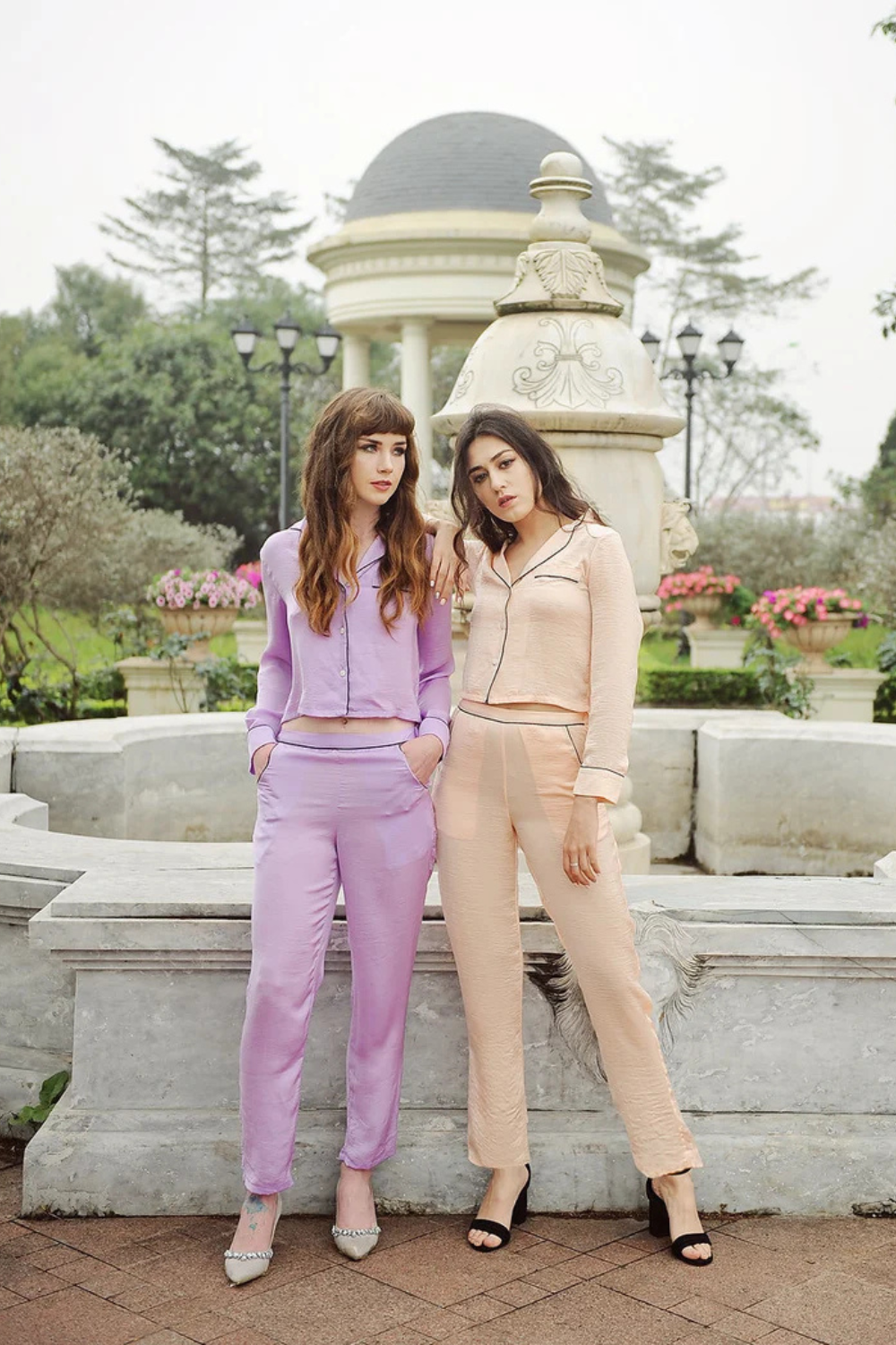 Women Long Silk Pajamas - Women Silk LoungeWear-  Women Silk PJs - Warm Winter Pajamas