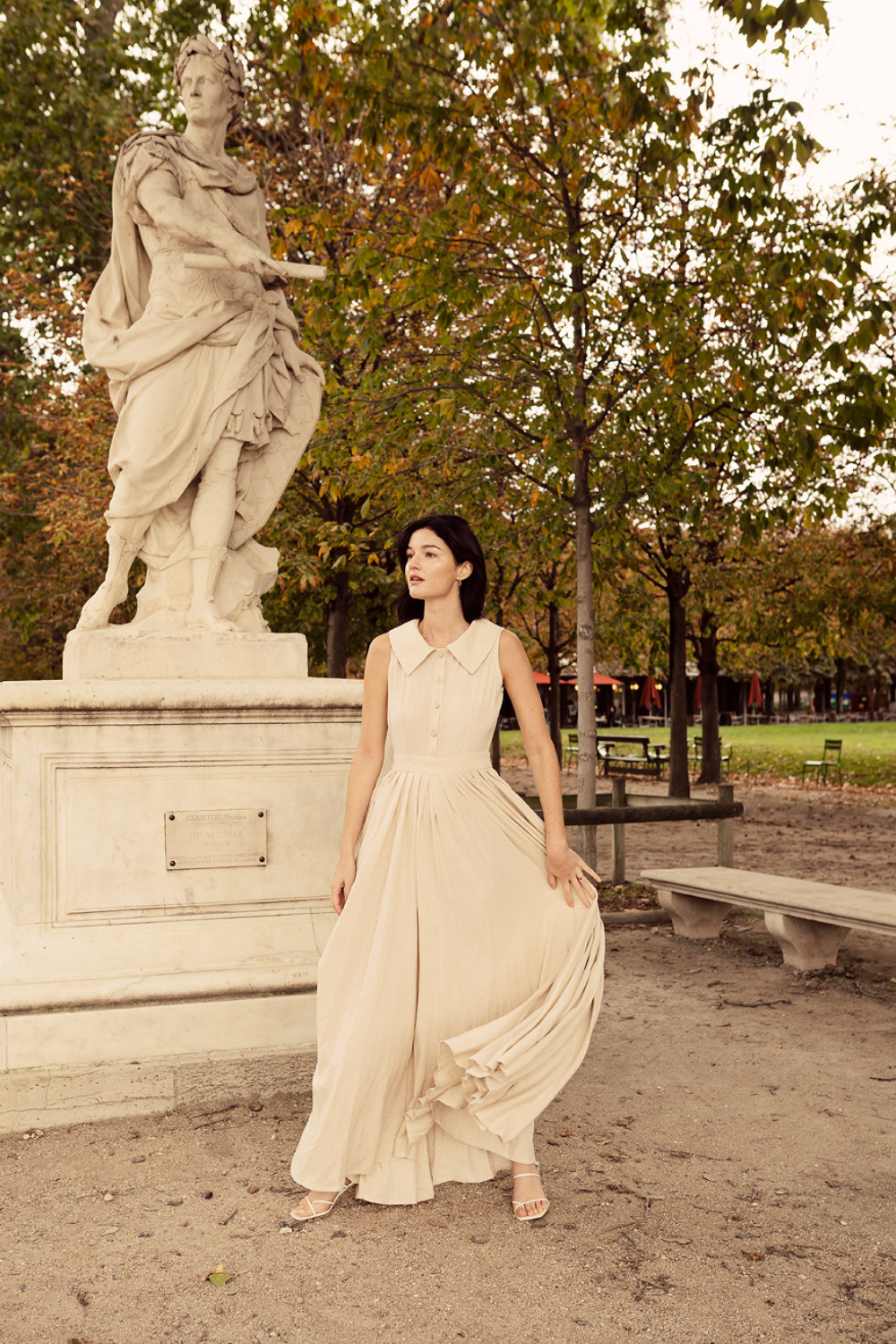 Organic Cotton Linen Sleeveless Maxi Dress