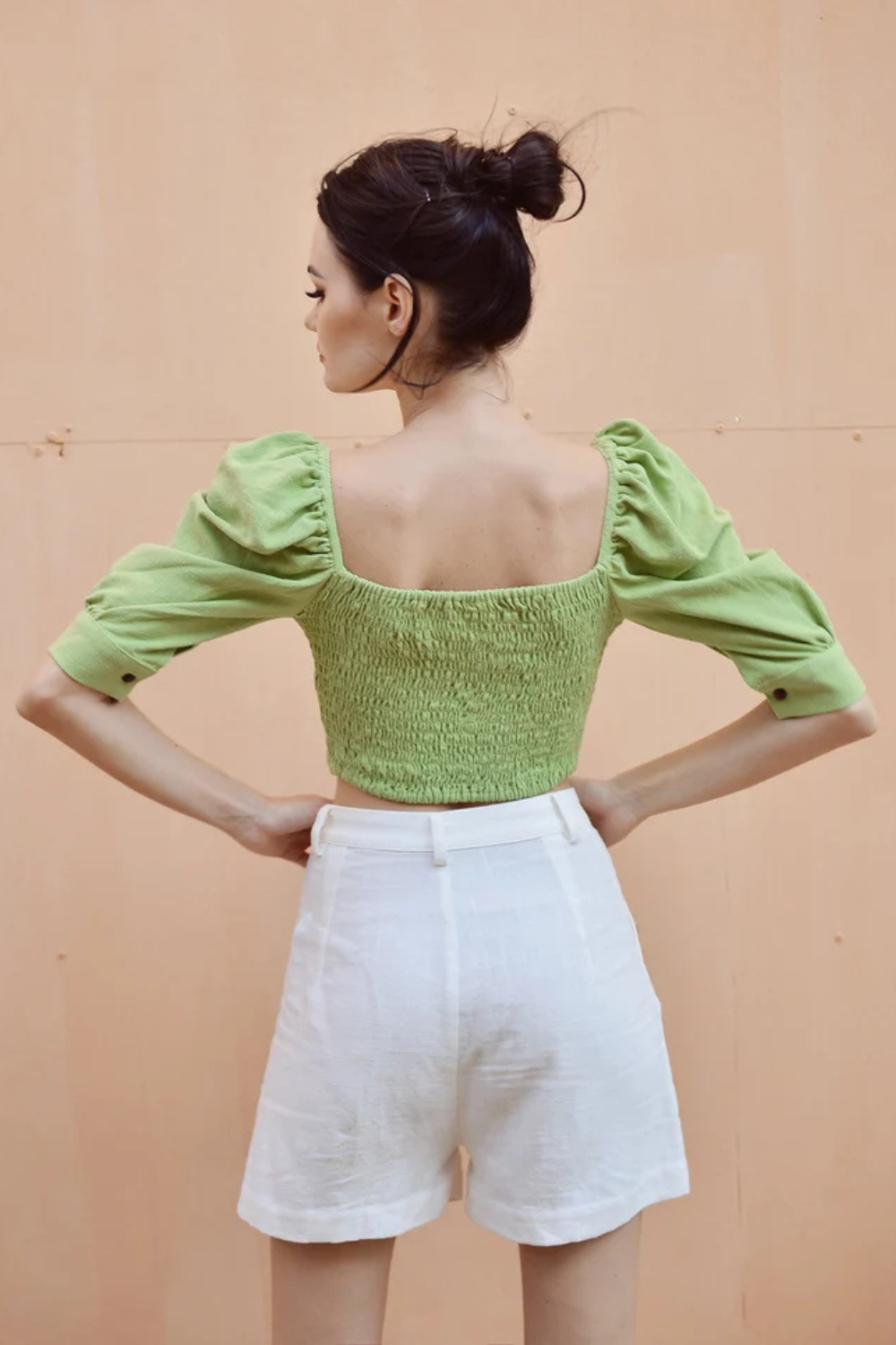 Cotton Crop Top - Women Summer Top - Linen Crop Top