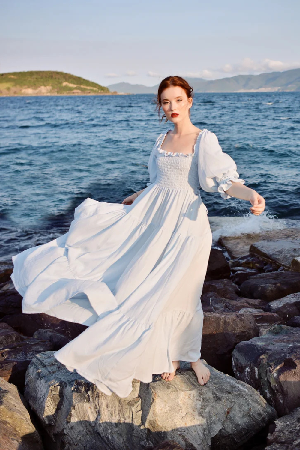 Guinevere Maxi Organic Cotton Dress