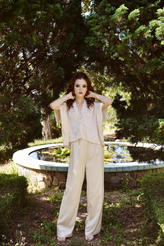 Loungewear Women Set - Women Silk Pajamas - Pajamas Set