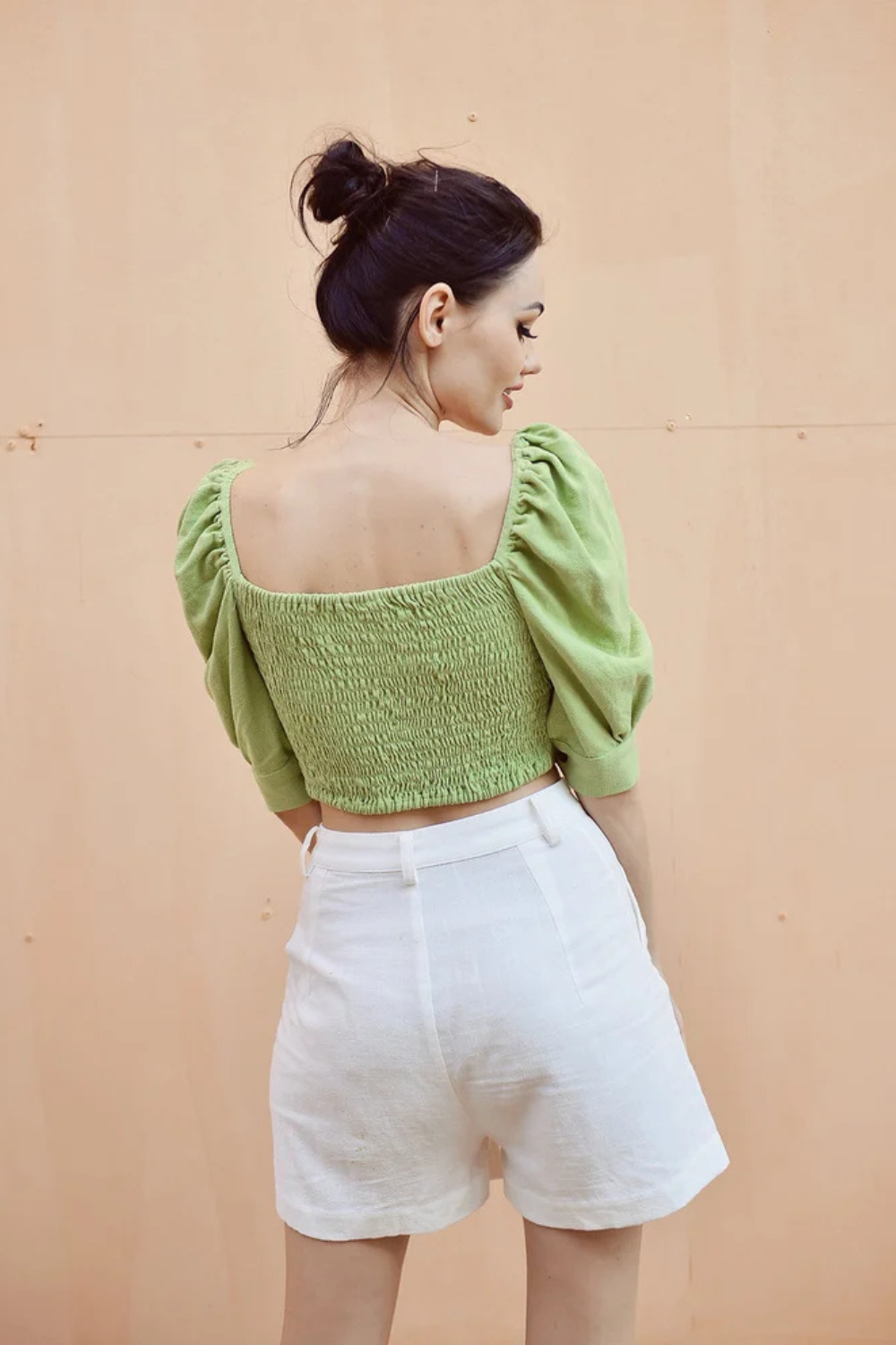 Cotton Crop Top - Women Summer Top - Linen Crop Top