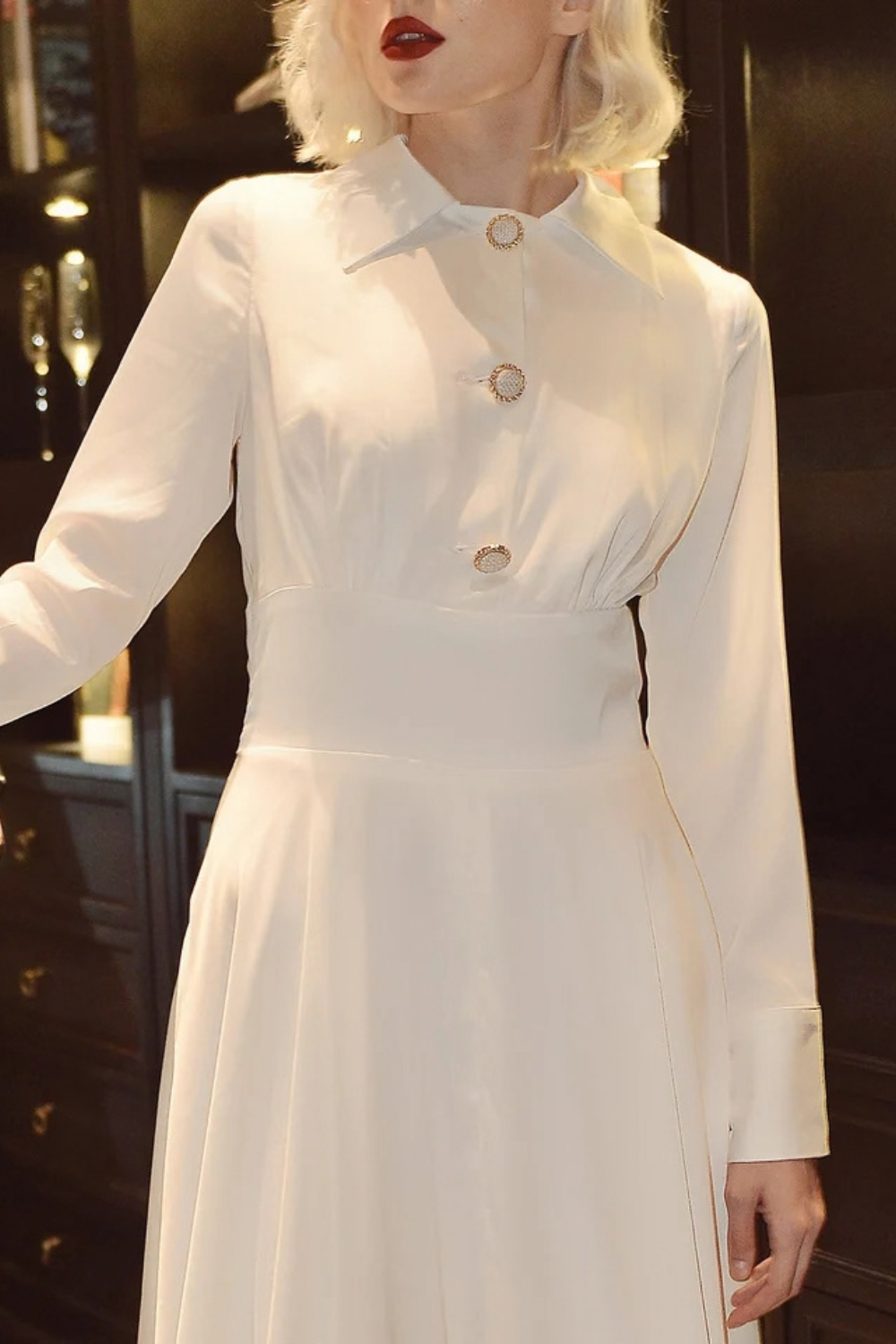 Modest Wedding Dress - Wedding Dress with Train - Bridal Dress with Train