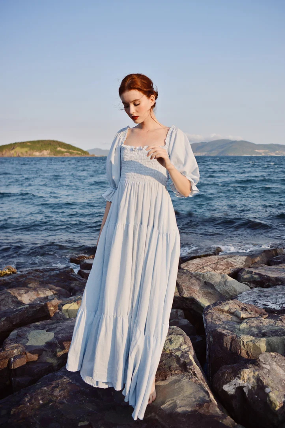 Guinevere Maxi Organic Cotton Dress