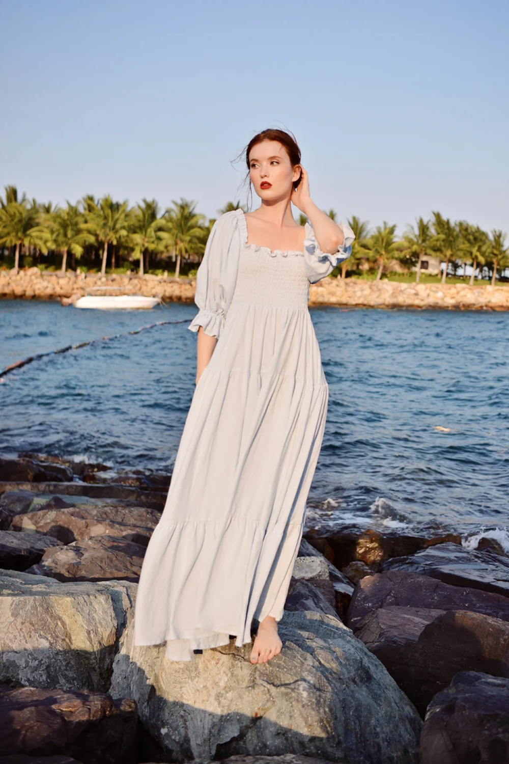 Guinevere Maxi Organic Cotton Dress