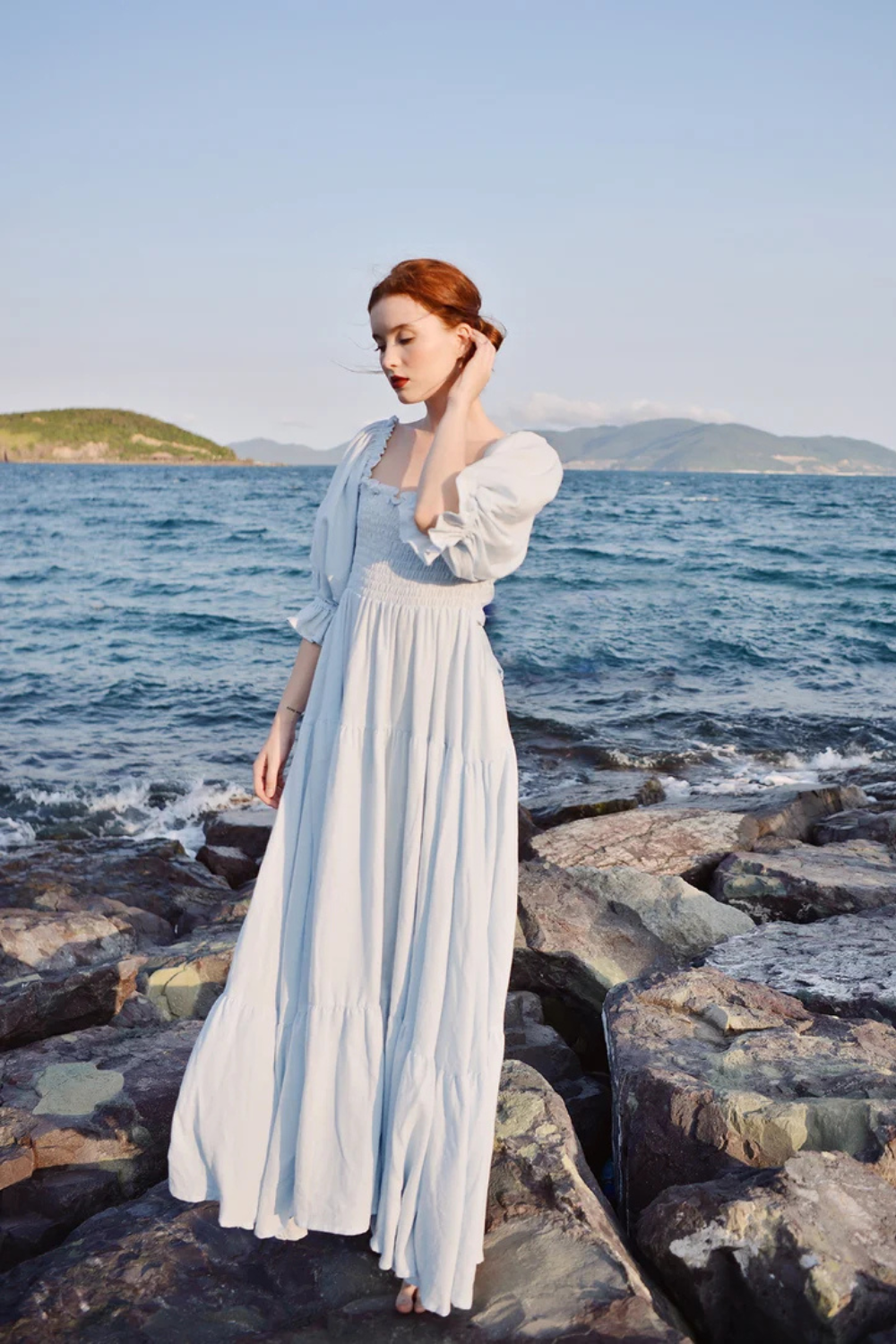 Guinevere Maxi Organic Cotton Dress