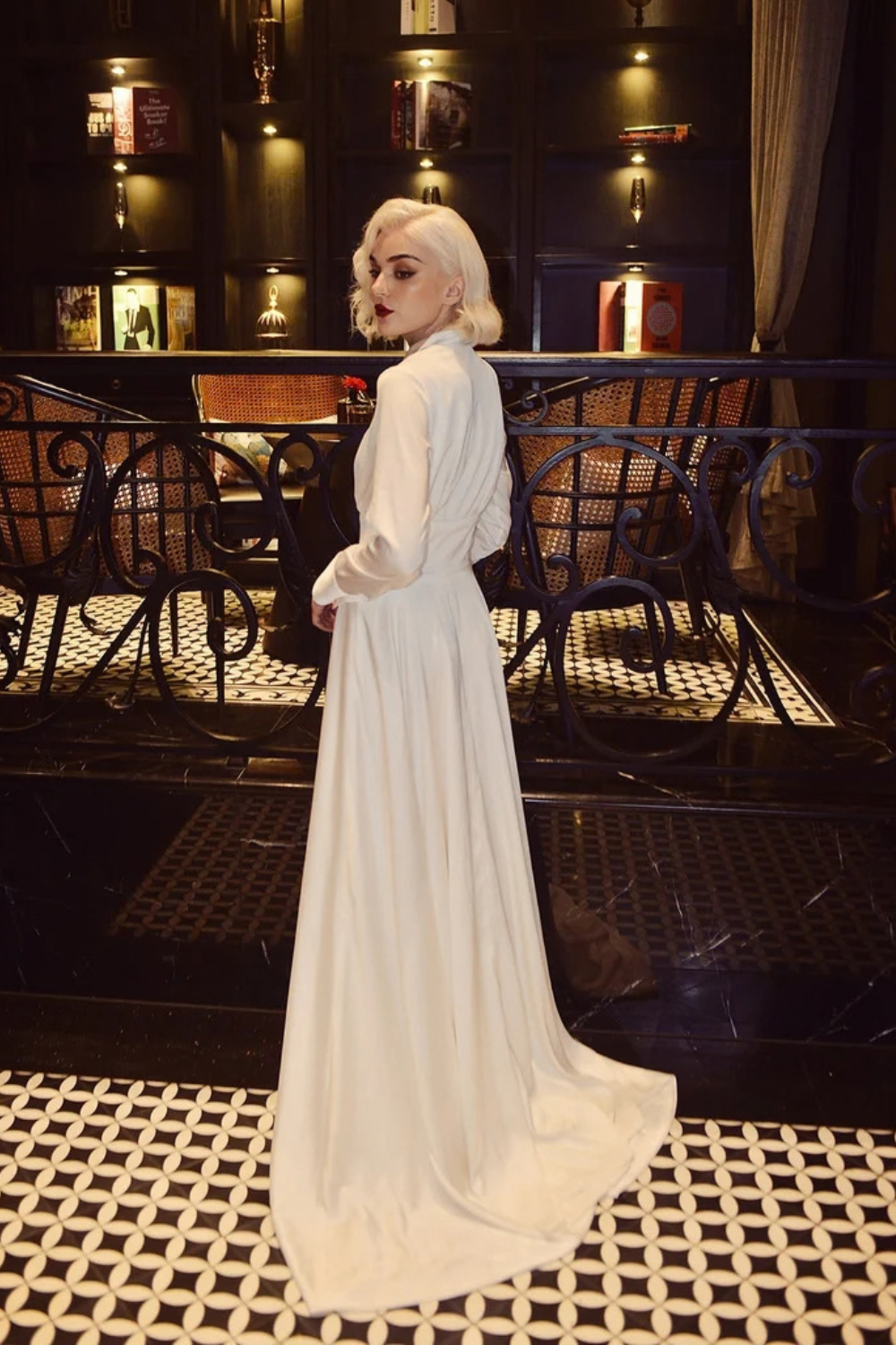 Modest Wedding Dress - Wedding Dress with Train - Bridal Dress with Train