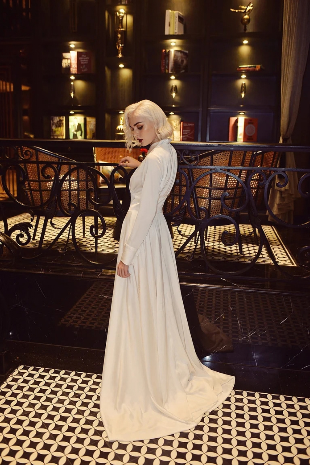 Modest Wedding Dress - Wedding Dress with Train - Bridal Dress with Train