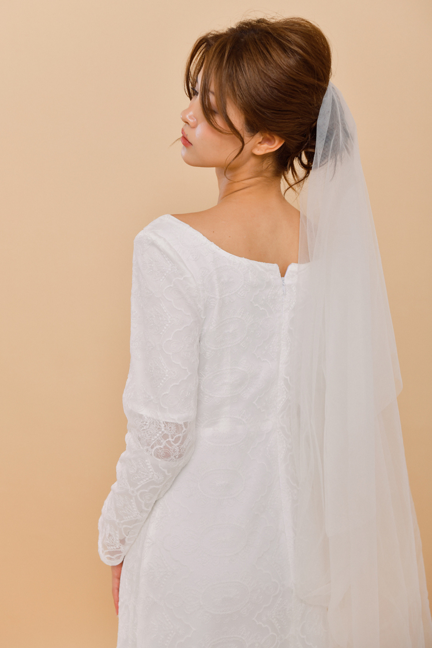 KERRY Lace Bell Sleeve Wedding Dress